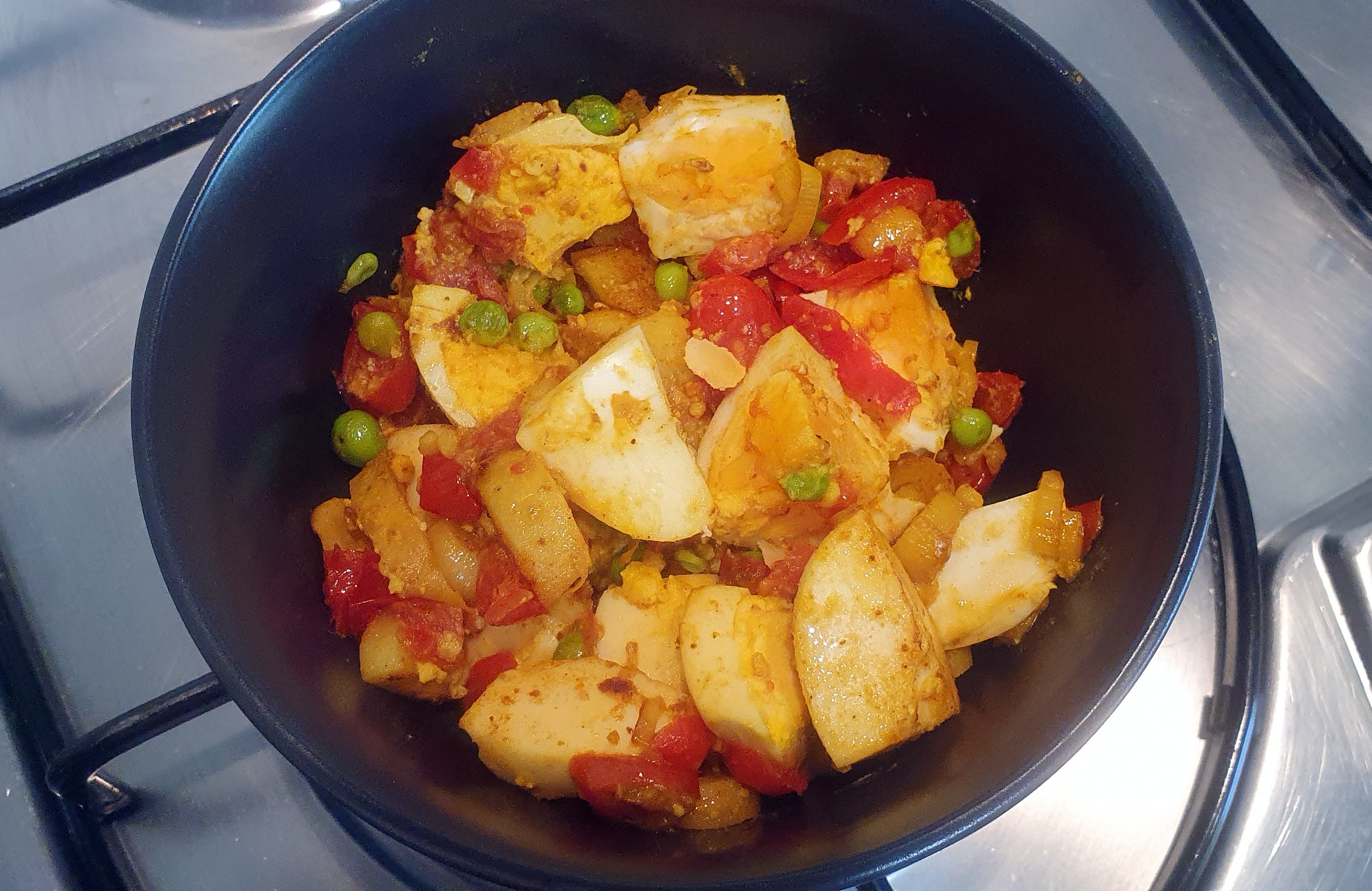 Easy Masala Eggs Fry Up