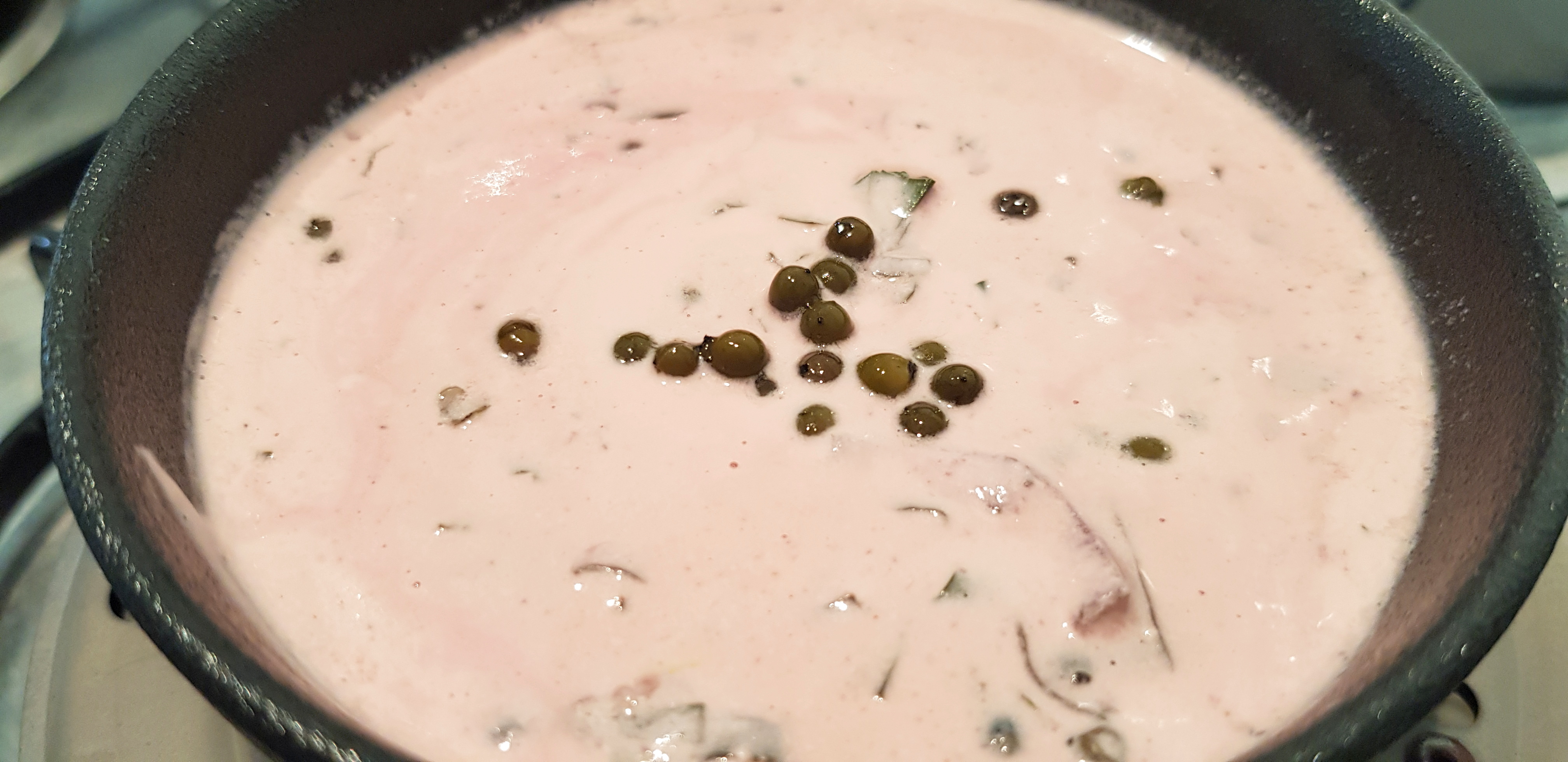 PK’S Red Wine And Green Peppercorn Sauce