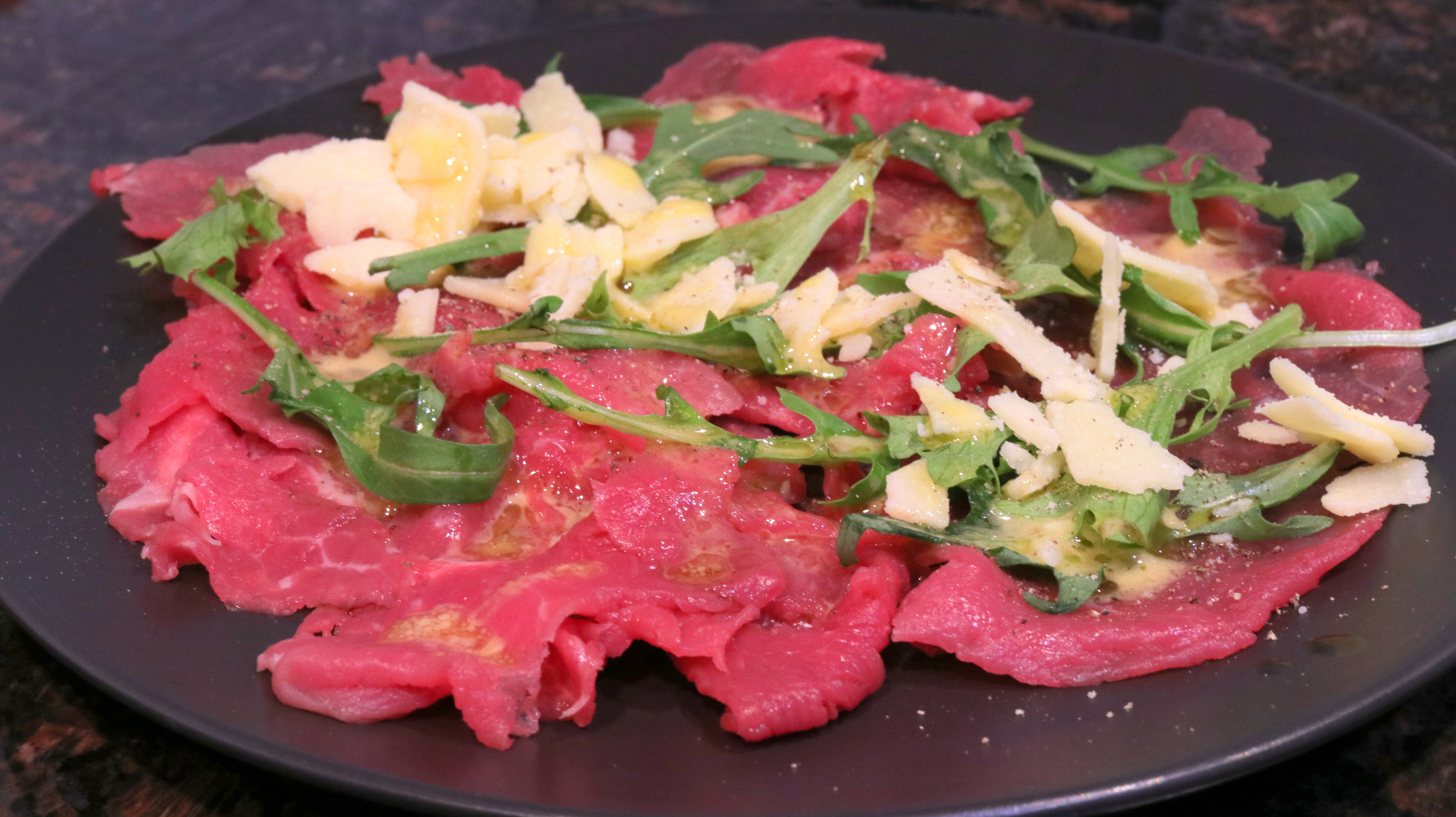 PK’s Eye Fillet Carpaccio Antipasto