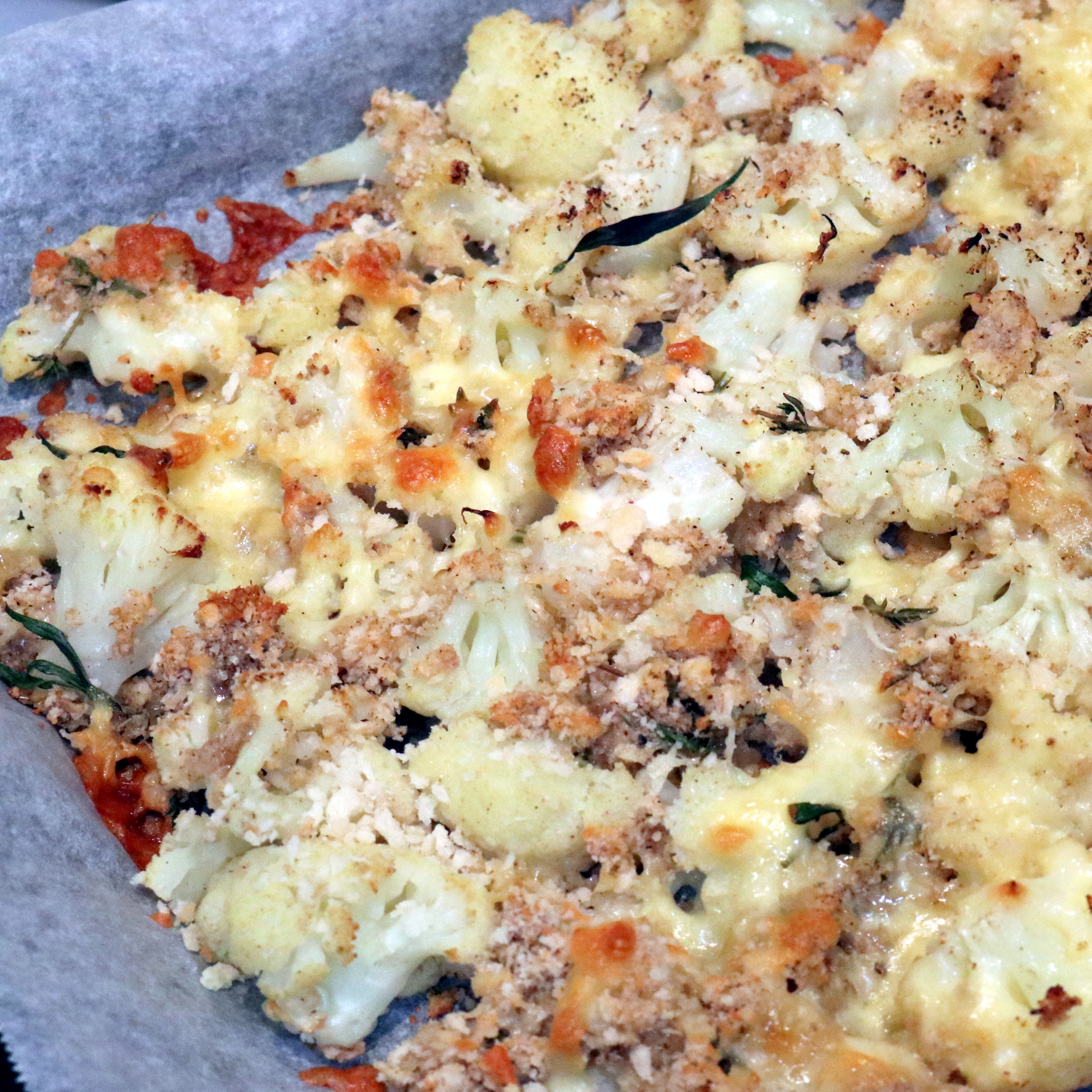 PK’s Baked Cauliflower Slice