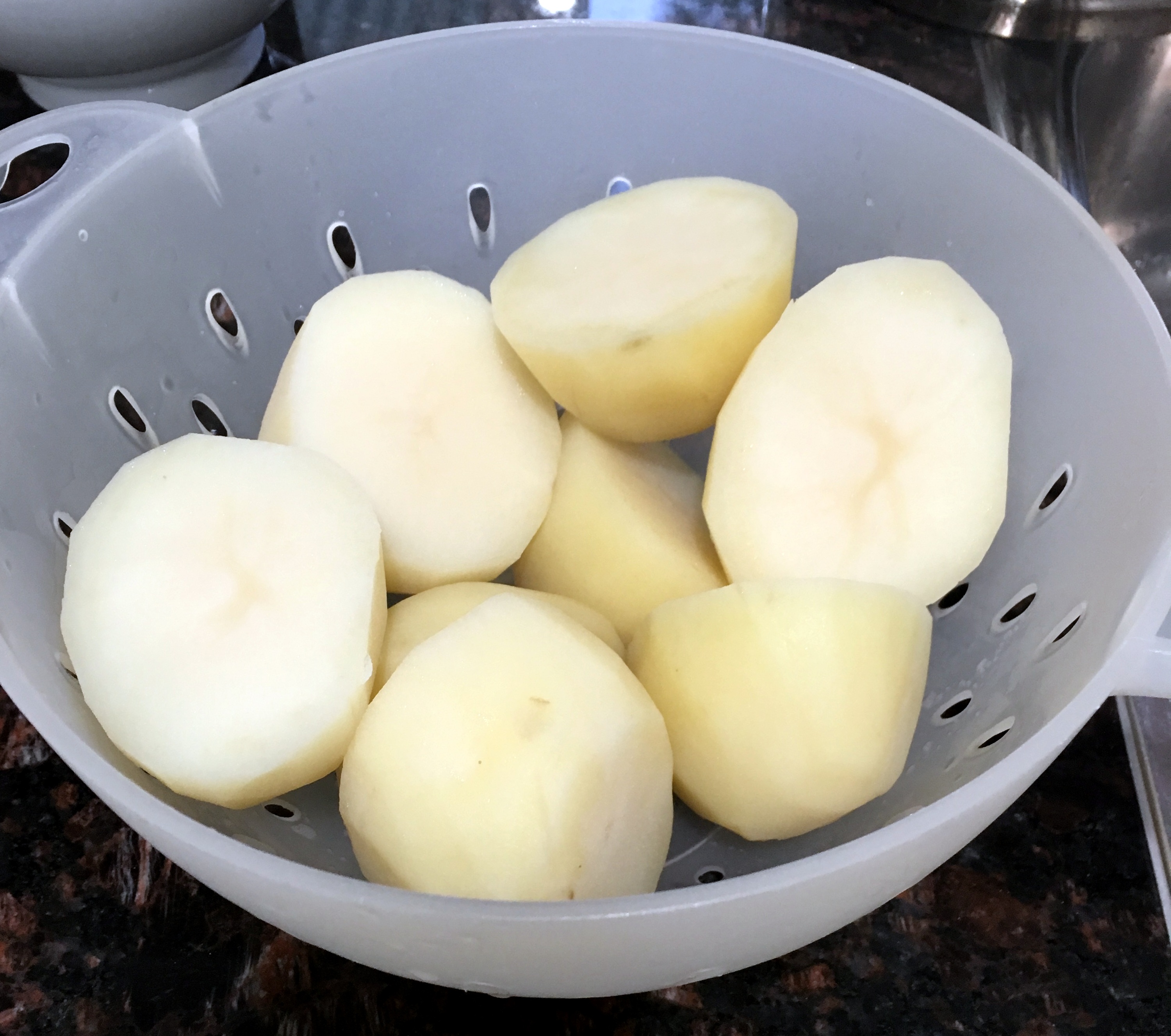 Parboiling Potatoes