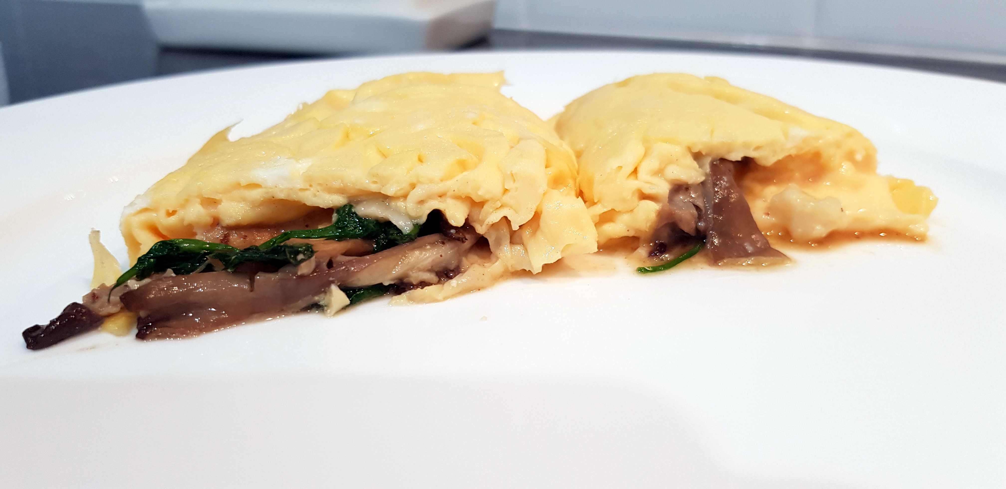 PK’s Easy Oyster Mushroom Omelette